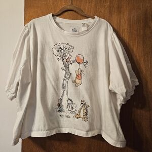 Women's 2X Disney Park Winnie the Pooh Crop T-shirt